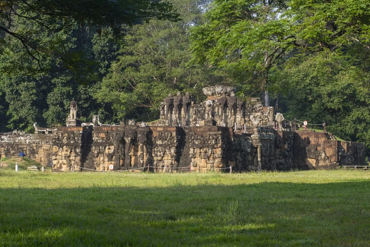 Start your safe journey with Angkor Thom’s vibrant glow